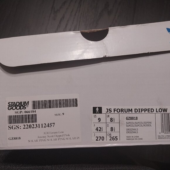 SALE! adidas Jeremy Scott x Forum Low Dipped - Solar Pink, Women's 42, size 11 - Picture 2 of 4